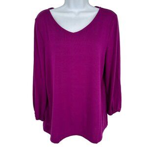 Talbots Long Sleeve V-Neck Lightweight Sweater Size L